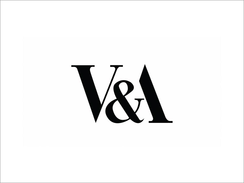 V＆A logo設(shè)計(jì)，由Alan Fletcher在1990年設(shè)計(jì)，至今仍在使用