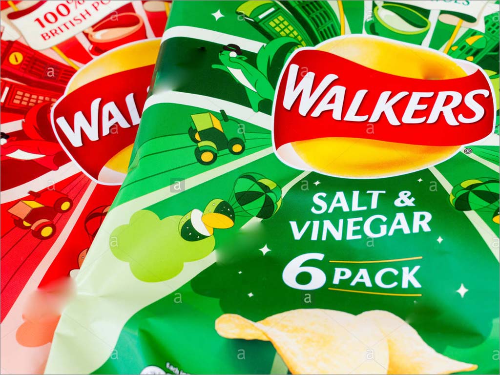 英國休閑食品品牌Walkers新款薯片包裝設(shè)計之局部特寫