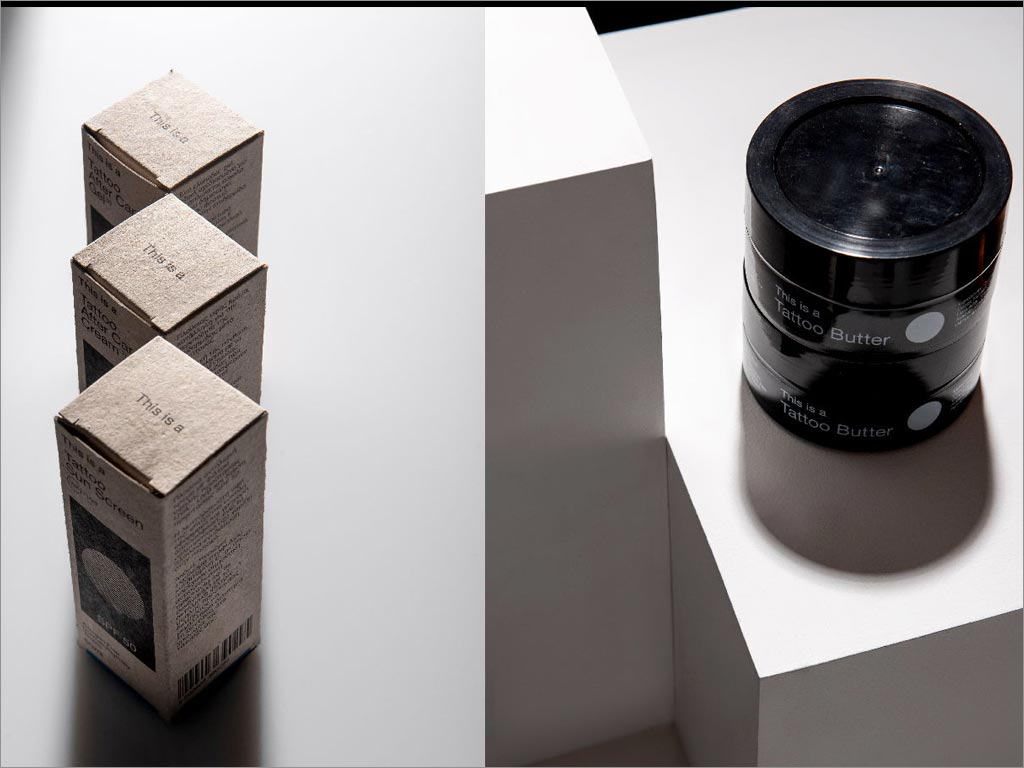 This is a 紋身后護(hù)理化妝產(chǎn)品包裝設(shè)計(jì)