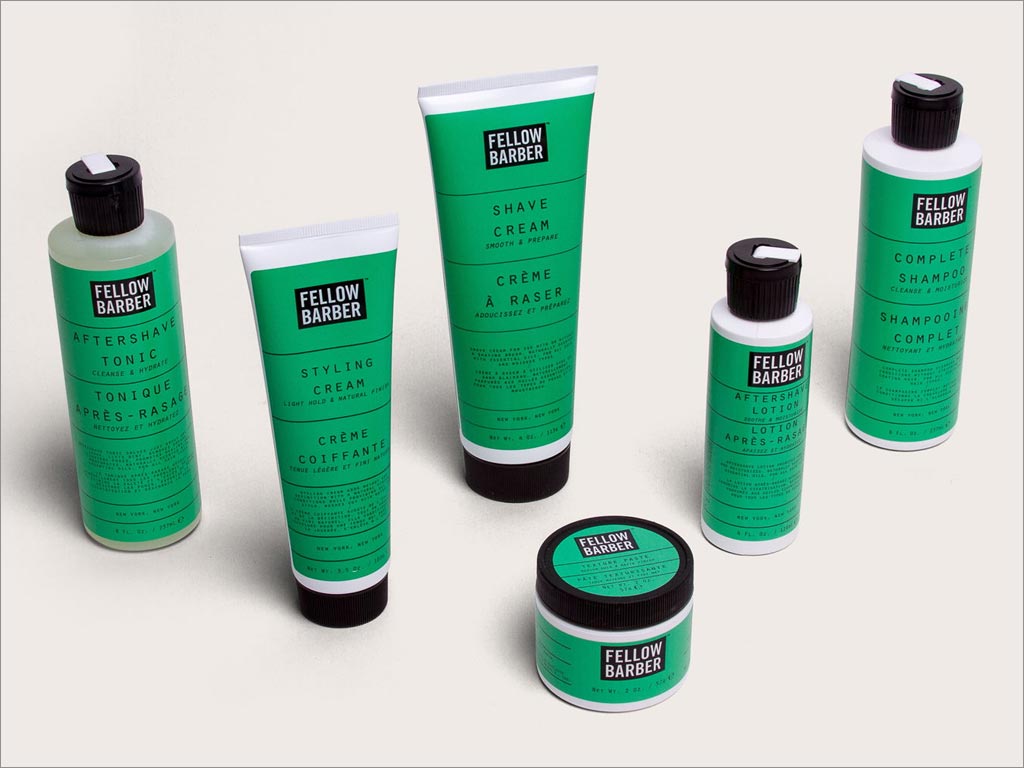 Fellow Barber理發(fā)店用美容護理產(chǎn)品包裝設計