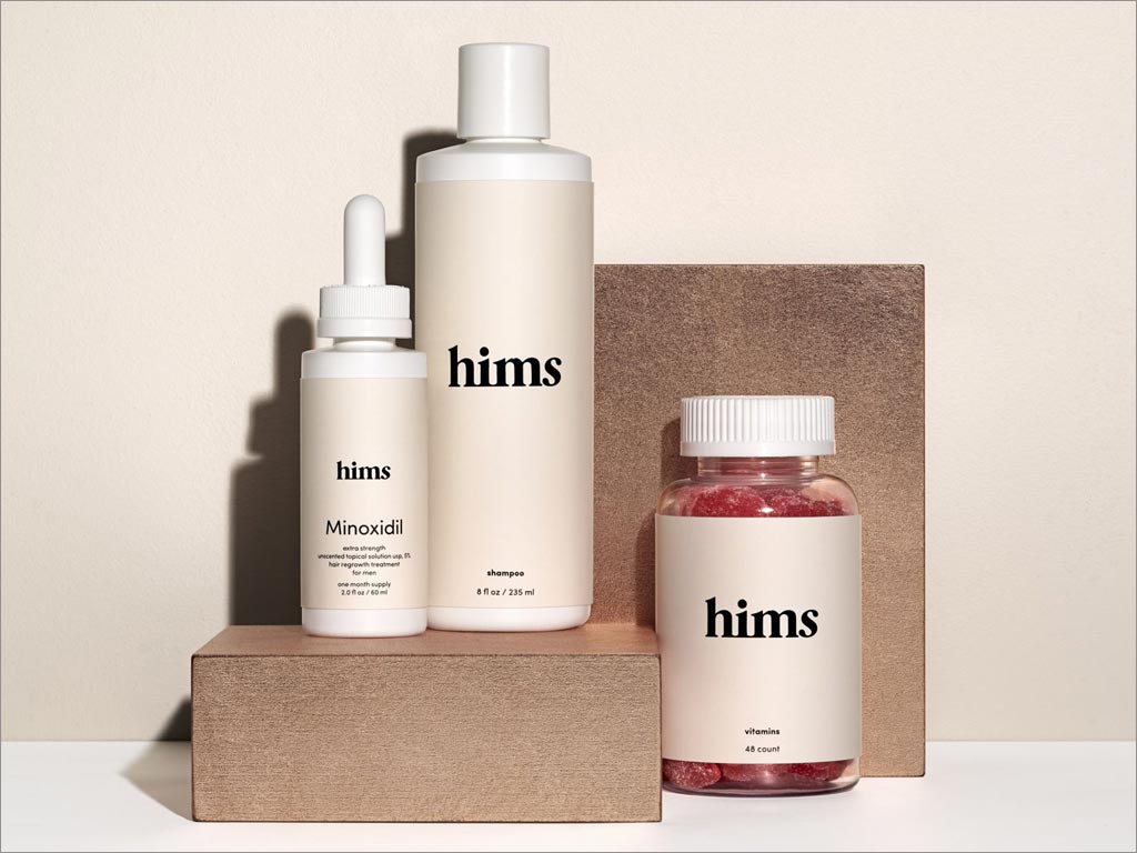 Hims全套脫發(fā)套裝包裝設(shè)計(jì)