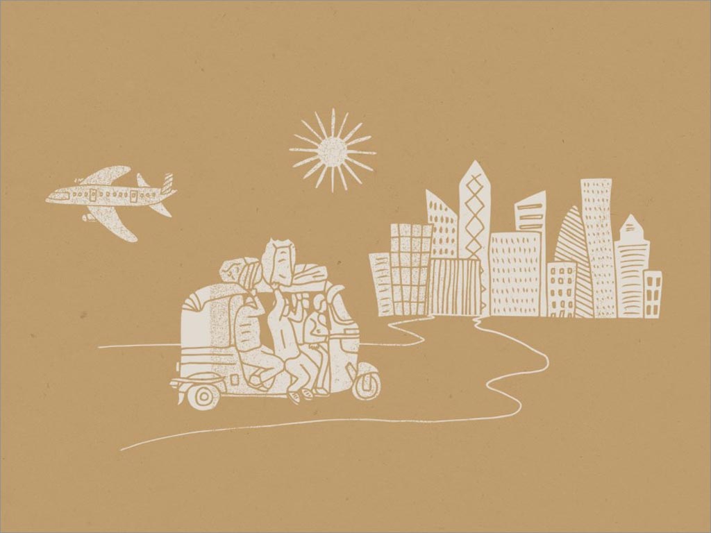 Salkan旅行背包品牌輔助圖形設計