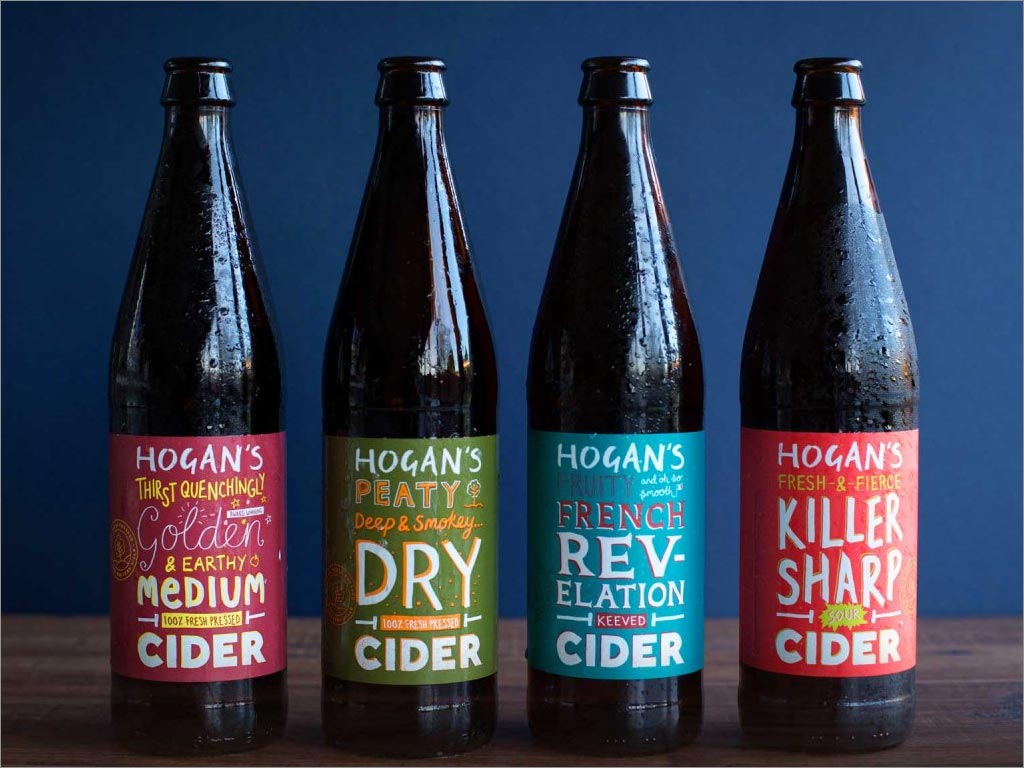 霍根蘋果酒瓶標包裝設(shè)計