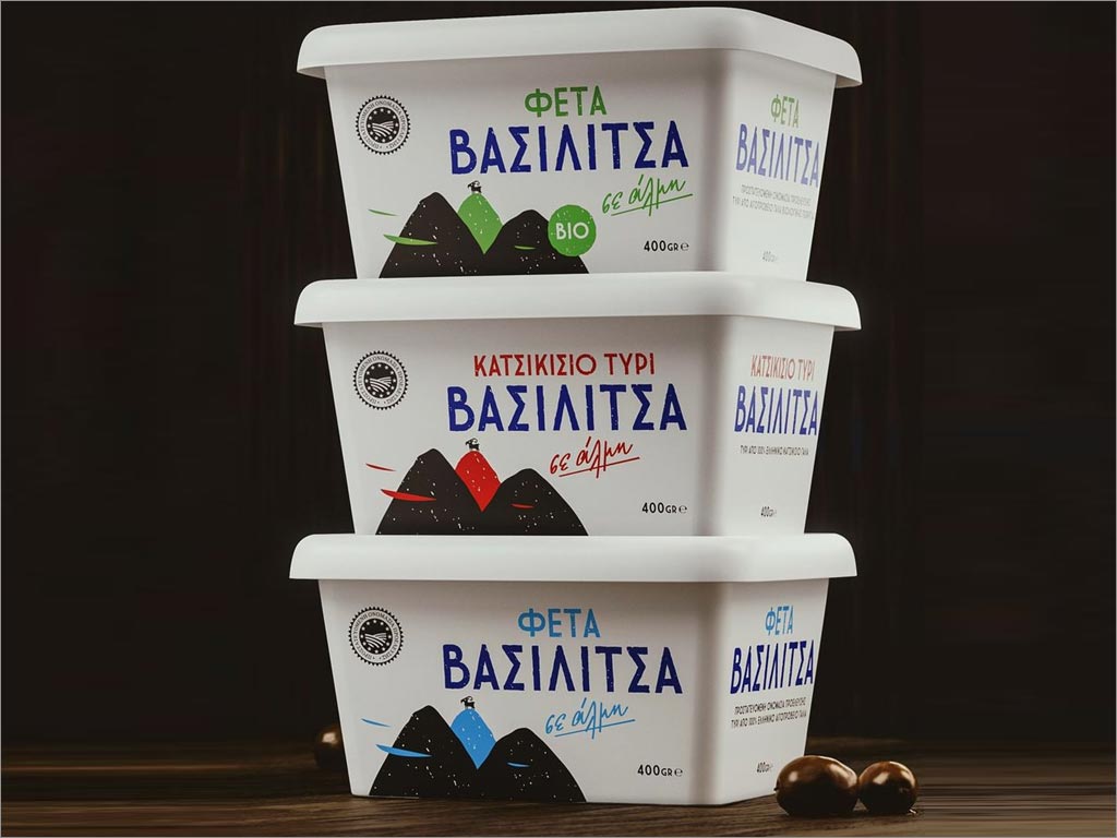希臘Vasilitsa羊乳酪包裝設(shè)計(jì)