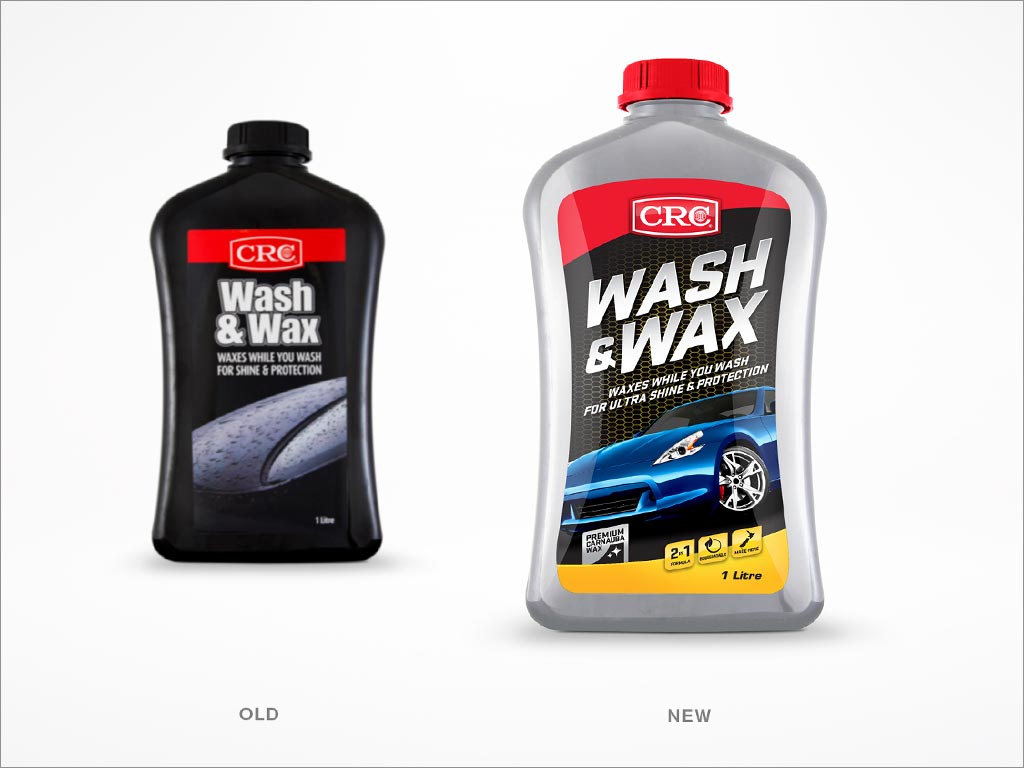 新西蘭CRC汽車護(hù)理產(chǎn)品包裝設(shè)計之新舊包裝設(shè)計對比