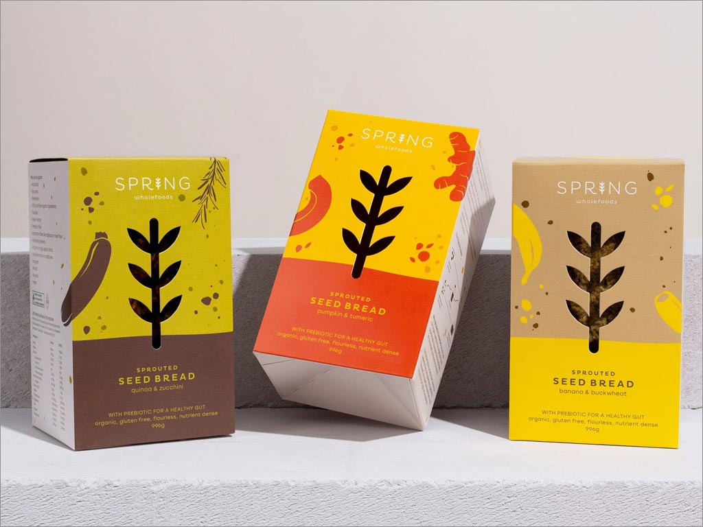 澳大利亞Spring Wholefoods面包食品包裝設(shè)計