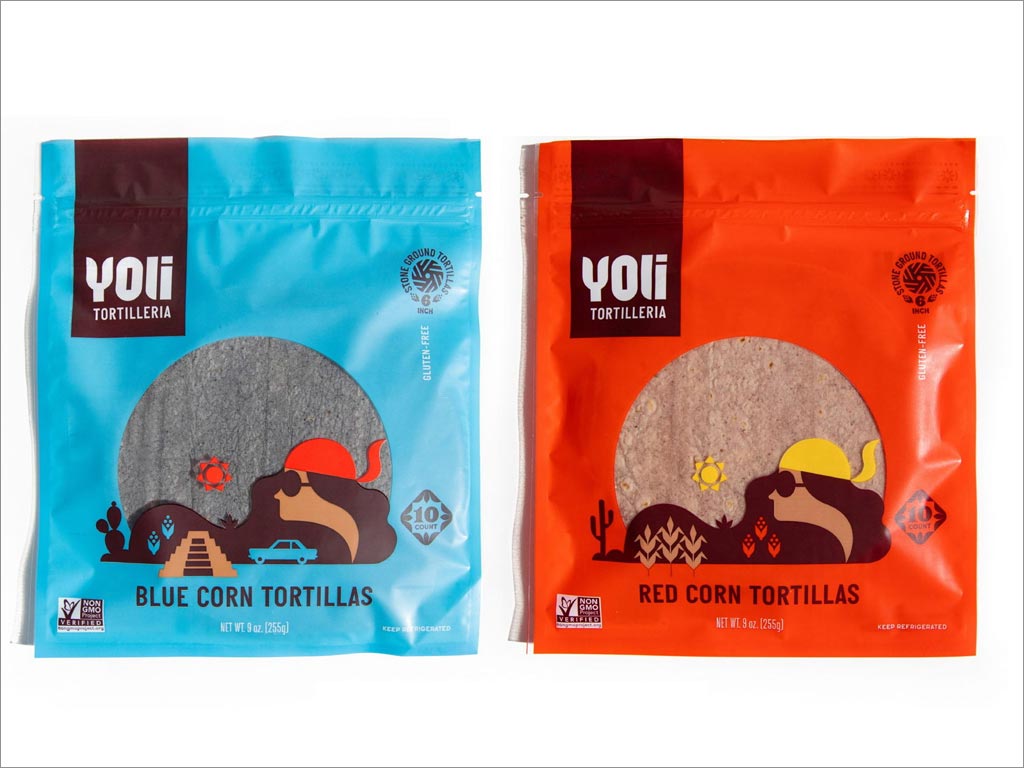 美國(guó)Yoli Tortilleria玉米餅包裝袋設(shè)計(jì)