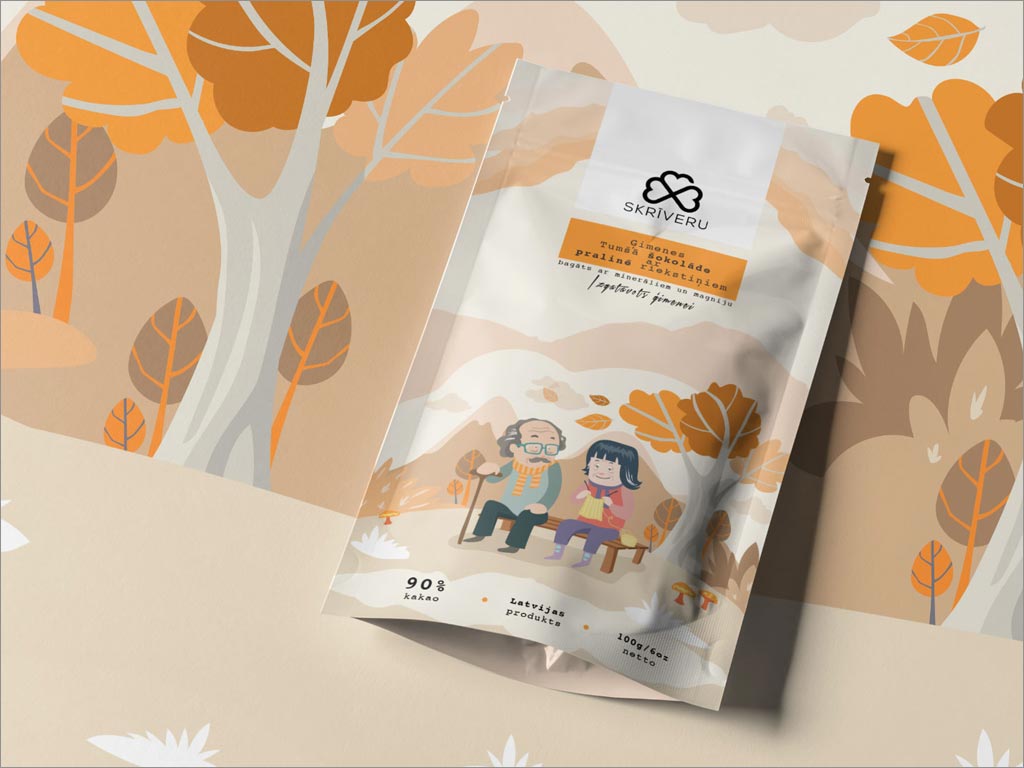 拉脫維亞Skrīveru巧克力糖果包裝袋設(shè)計(jì)