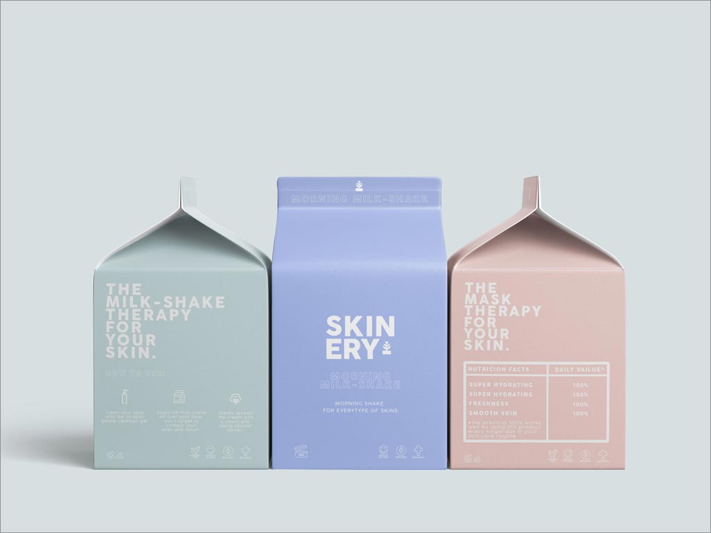簡約的Skinery有機護膚產(chǎn)品包裝設計