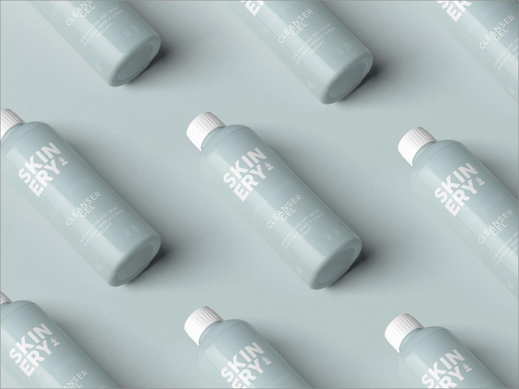 簡約的Skinery有機護膚產(chǎn)品瓶體包裝設計