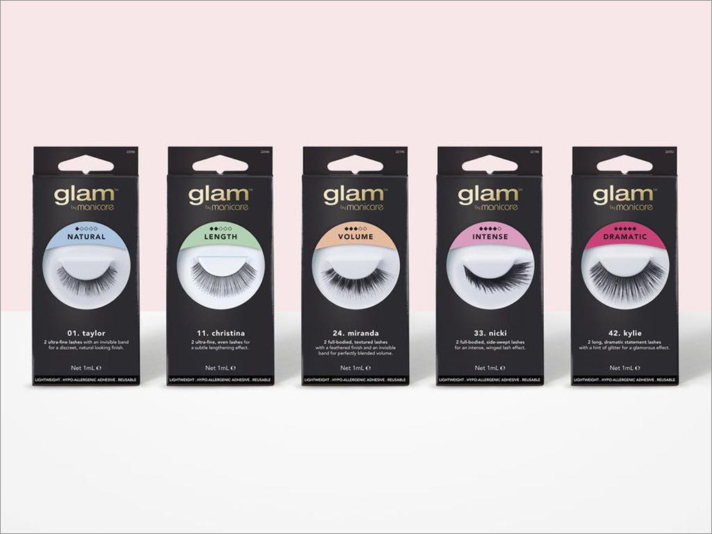 澳大利亞Glam假睫毛美容產(chǎn)品包裝設(shè)計