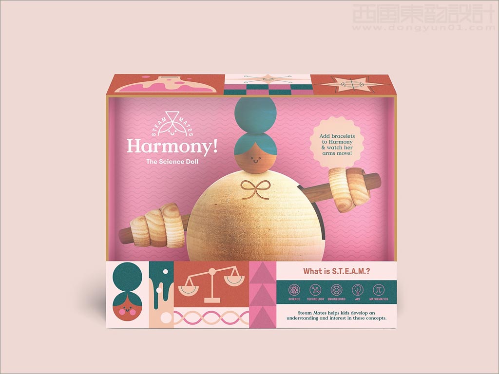 STEAM Mates科學的洋娃娃嬰童玩具用品包裝設(shè)計