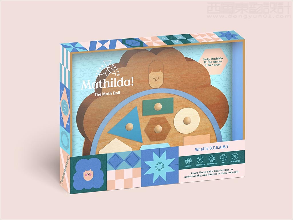 STEAM Mates數(shù)學玩偶嬰童玩具包裝設(shè)計