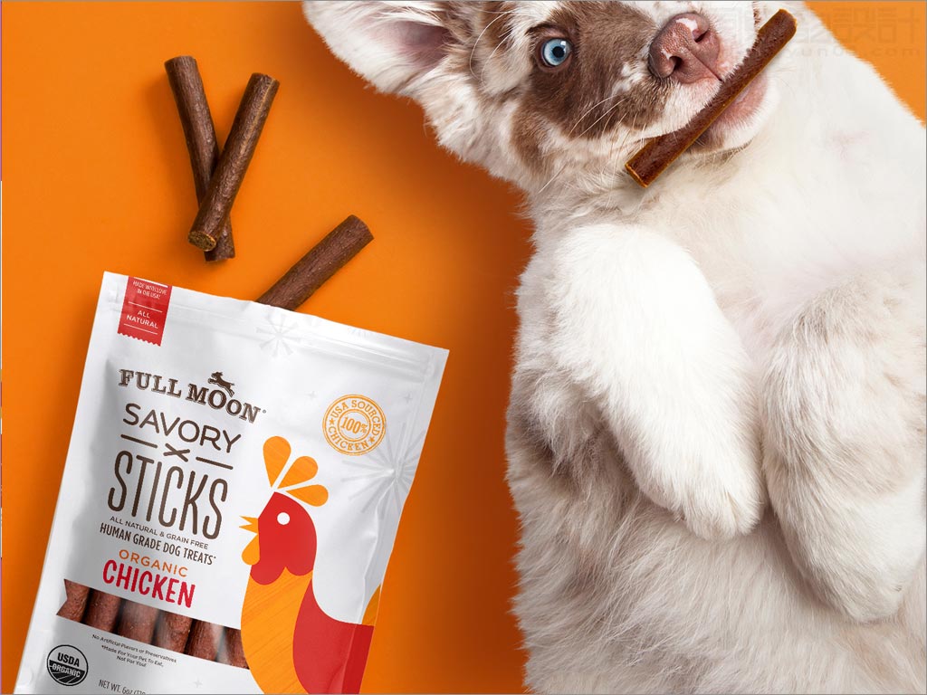 美國full moon寵物狗糧食品包裝設(shè)計(jì)之實(shí)物照片