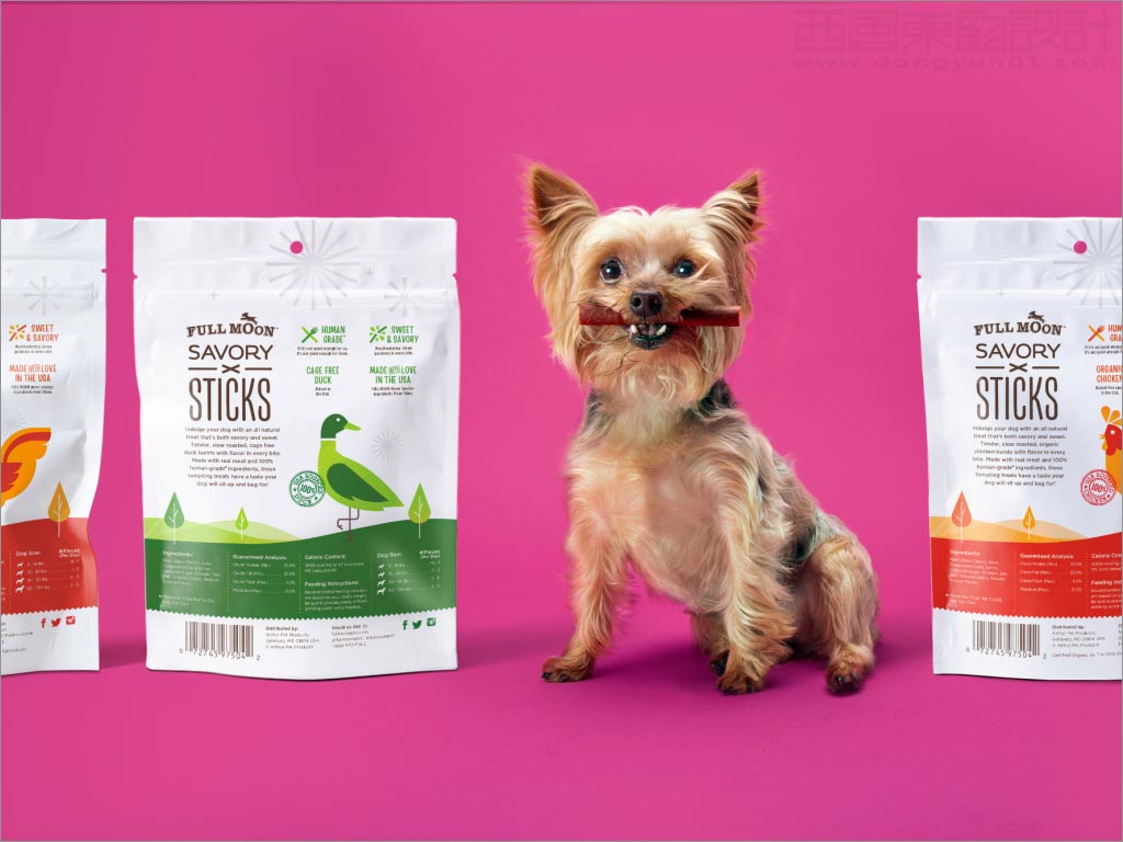 美國full moon寵物狗糧食品包裝設(shè)計(jì)