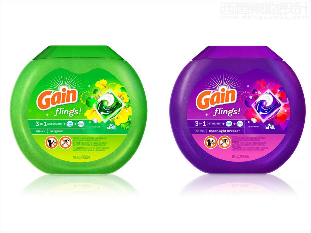 美國Gain洗衣凝珠日化用品包裝設(shè)計