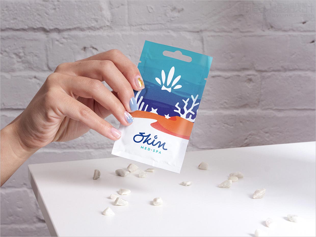 美國Skin Med Spa肌膚修復(fù)藥妝產(chǎn)品包裝袋設(shè)計(jì)
