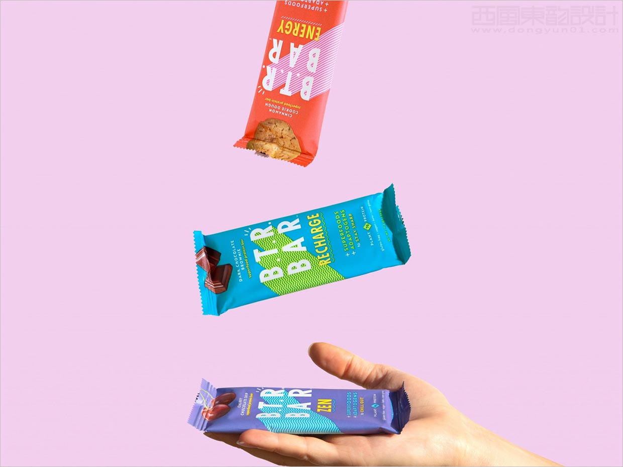 美國BTR Bar能量代餐棒休閑食品包裝袋設(shè)計