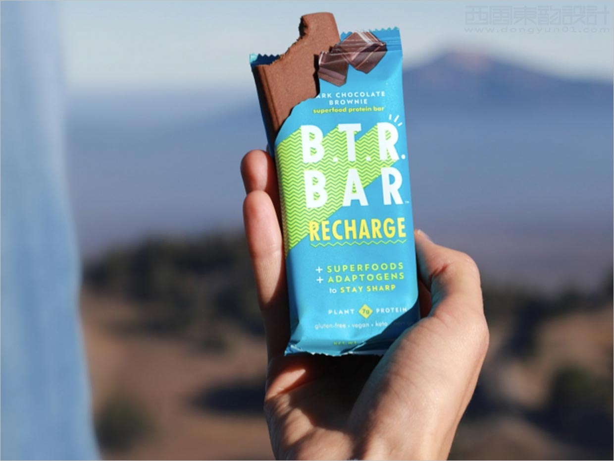 美國BTR Bar能量代餐棒休閑食品包裝袋設(shè)計