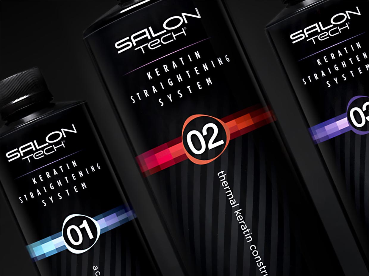 美國(guó)Salon Tech美容美發(fā)產(chǎn)品包裝設(shè)計(jì)之局部細(xì)節(jié)展示