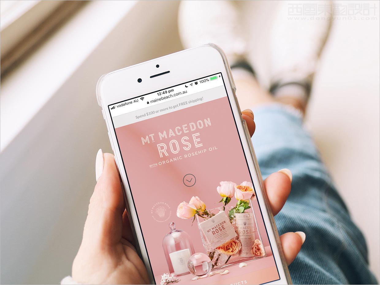 澳大利亞Mt.Macedon玫瑰護(hù)膚品移動端網(wǎng)站設(shè)計(jì)