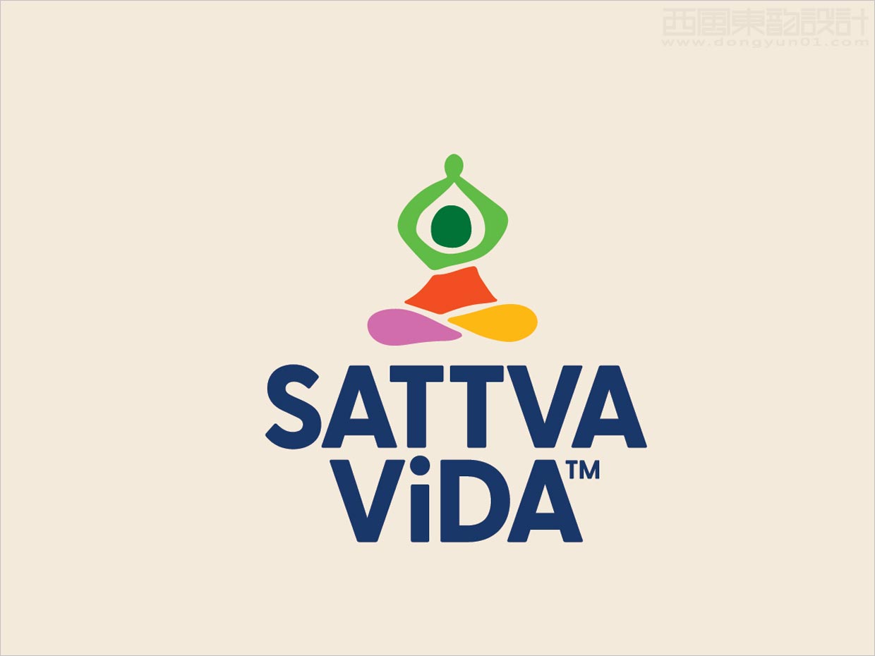 美國Sattva Vida素食小吃logo設(shè)計(jì)