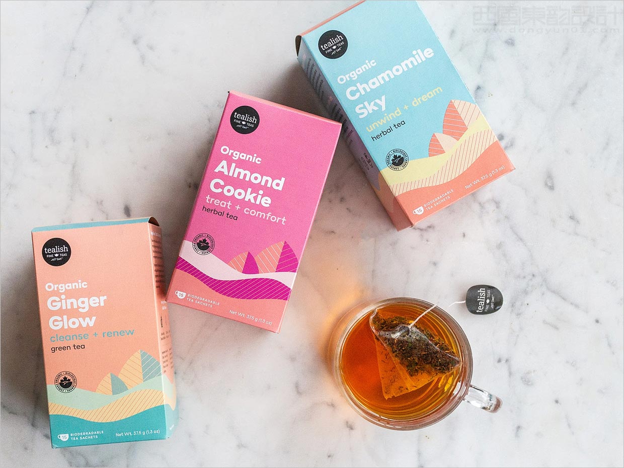 天然時尚的加拿大Tealish有機(jī)茶葉包裝設(shè)計