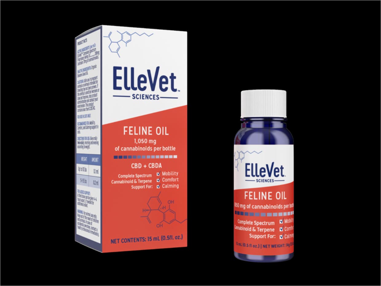 美國ElleVet Sciences寵物貓狗藥品包裝設(shè)計(jì)