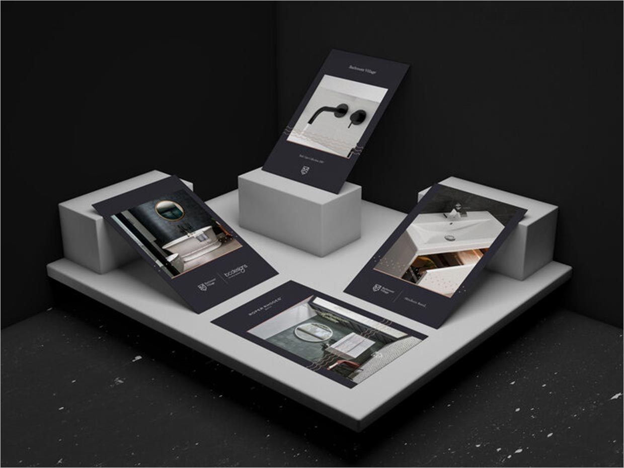 英國(guó)Bathroom Village浴室用品品牌vi設(shè)計(jì)之宣傳彩頁設(shè)計(jì)