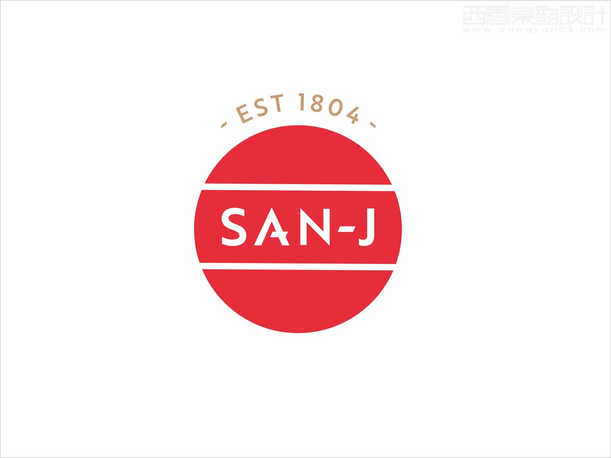 日本San-J醬油調(diào)味品品牌logo設計