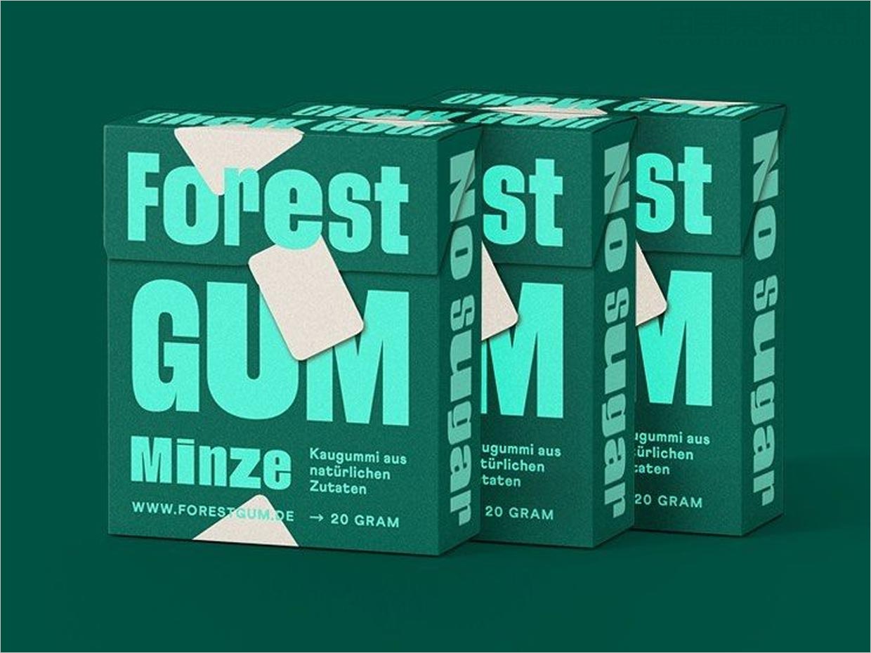 德國Forest Gum天然口香糖包裝設計