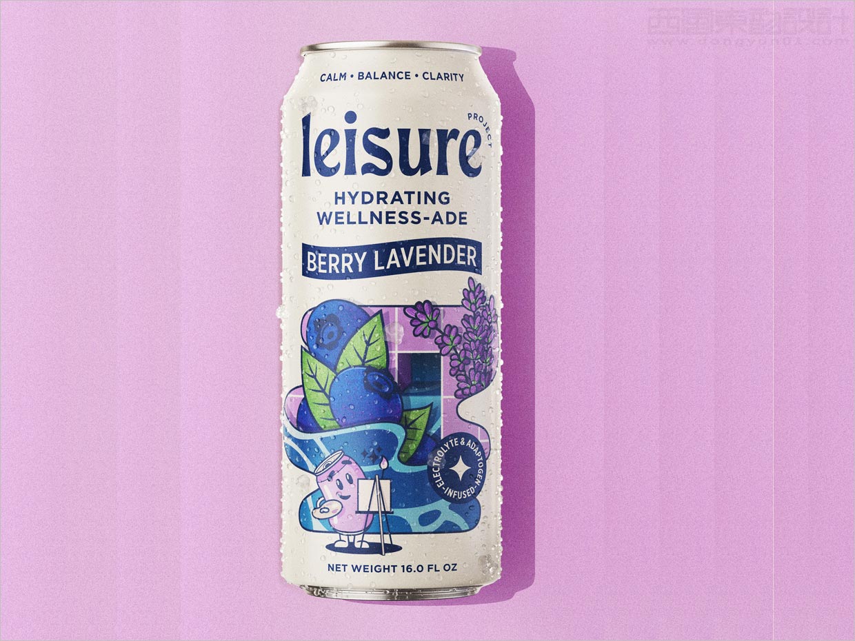專為流媒體創(chuàng)意人士的Leisure功能飲料包裝設(shè)計