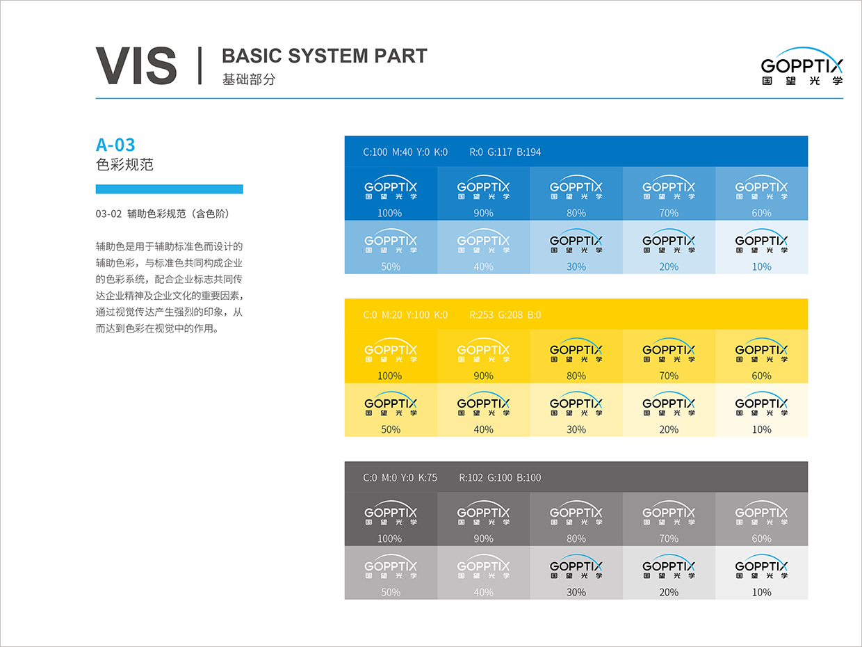 北京國望光學(xué)科技公司全案VI設(shè)計之色彩規(guī)范 北京國望光學(xué)科技公司全案VI設(shè)計之色彩規(guī)范