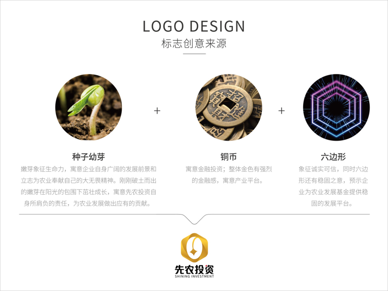 北京先農(nóng)投資管理公司logo設(shè)計創(chuàng)意理念說明